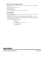 Предварительный просмотр 8 страницы Sharp R-1880LS Installation Instructions Manual