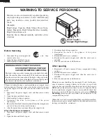 Предварительный просмотр 6 страницы Sharp R-1880LS Service Manual