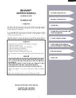 Предварительный просмотр 7 страницы Sharp R-1880LS Service Manual