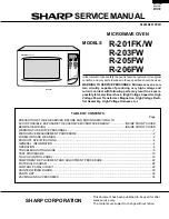 Sharp R-201FK Service Manual preview