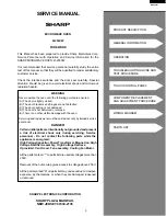 Preview for 5 page of Sharp R-203CW Service Manual