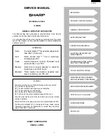 Preview for 3 page of Sharp R-204 Service Manual