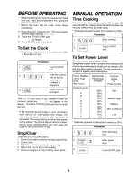 Preview for 11 page of Sharp R-204C Operation Manual