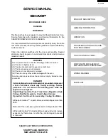 Preview for 5 page of Sharp R-204EWA Service Manual