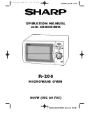 Preview for 1 page of Sharp R-206 Operation Manual With Cookbook