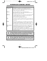 Preview for 13 page of Sharp R-206 Operation Manual With Cookbook