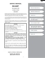 Preview for 5 page of Sharp R-209HK Service Manual