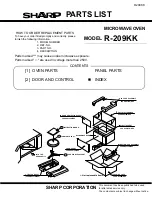 Preview for 35 page of Sharp R-209KK Service Manual