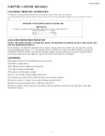 Preview for 3 page of Sharp R-20A1SVN Service Manual