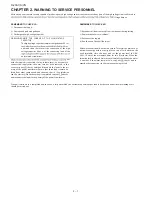 Preview for 4 page of Sharp R-20A1SVN Service Manual