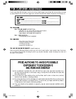 Preview for 2 page of Sharp R-2120J Cooking Manual