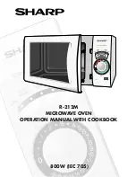 Sharp R-212M Operation Manual With Cookbook preview