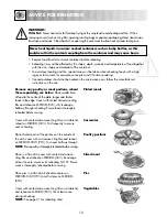 Preview for 14 page of Sharp R-212M Operation Manual With Cookbook