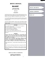 Preview for 5 page of Sharp R-2130JS Supplemental Service Manual