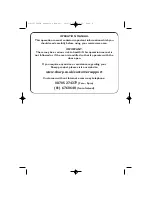 Preview for 2 page of Sharp R-21FBSTM Operation Manual With Cookbook