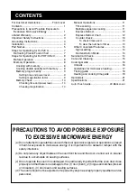 Preview for 2 page of Sharp R-21HC Operation Manual