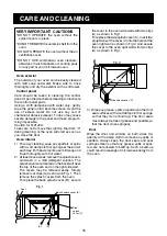 Preview for 16 page of Sharp R-21HC Operation Manual