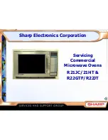 Preview for 1 page of Sharp R-21HT - Commercial Microwave Oven Service Manual