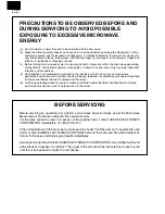 Preview for 2 page of Sharp R-21HT-F Service Manual