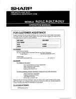 Sharp R-21LC Operation Manual preview