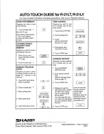 Preview for 24 page of Sharp R-21LC Operation Manual