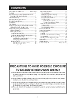 Preview for 2 page of Sharp R-21LCF - Oven Microwave 1000 W Operation Manual