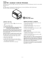 Preview for 4 page of Sharp R-220KK Service Manual