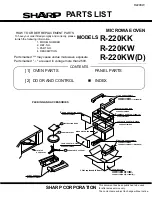 Preview for 35 page of Sharp R-220KK Service Manual