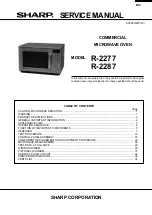 Preview for 1 page of Sharp R-2277 Service Manual