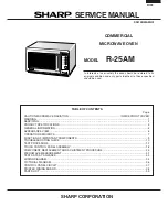 Preview for 1 page of Sharp R-22AM Service Manual