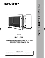 Sharp R-22AMM Operation Manual preview