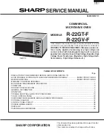 Sharp R-22GT-F Service Manual preview