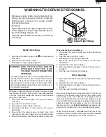 Предварительный просмотр 3 страницы Sharp R-22GT-F Service Manual