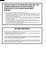 Preview for 2 page of Sharp R-22JT Service Manual