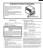 Preview for 3 page of Sharp R-22JT Service Manual