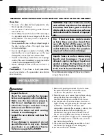 Preview for 6 page of Sharp R-230AM Operation Manual With Cookbook