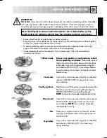 Preview for 17 page of Sharp R-230AM Operation Manual With Cookbook