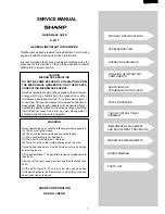 Preview for 3 page of Sharp R-231F Service Manual