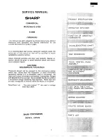 Preview for 3 page of Sharp R-2380 Service Manual