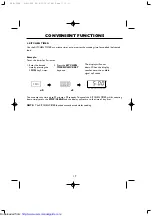 Preview for 19 page of Sharp R-238A Operation Manual With Cookbook