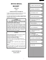 Preview for 3 page of Sharp R-2397 Service Manual