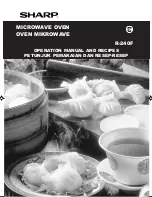 Sharp R-240F Operation Manual And Recipes preview