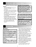 Preview for 6 page of Sharp R-242M Operation Manual With Cookbook