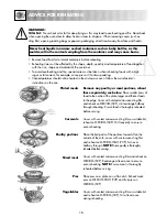 Preview for 18 page of Sharp R-242M Operation Manual With Cookbook