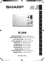 Preview for 1 page of Sharp R-244 Operation Manual