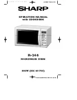 Sharp R-246 Operation Manual With Cookbook preview