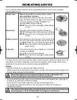 Предварительный просмотр 20 страницы Sharp R-247 Operation Manual With Cookbook