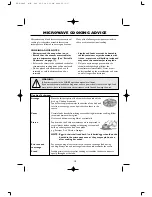 Preview for 17 page of Sharp R-248D Operation Manual With Cookbook