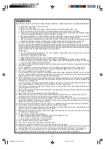 Preview for 3 page of Sharp R-248J Operation Manual And Recipes