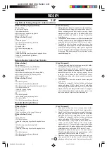 Preview for 109 page of Sharp R-248J Operation Manual And Recipes